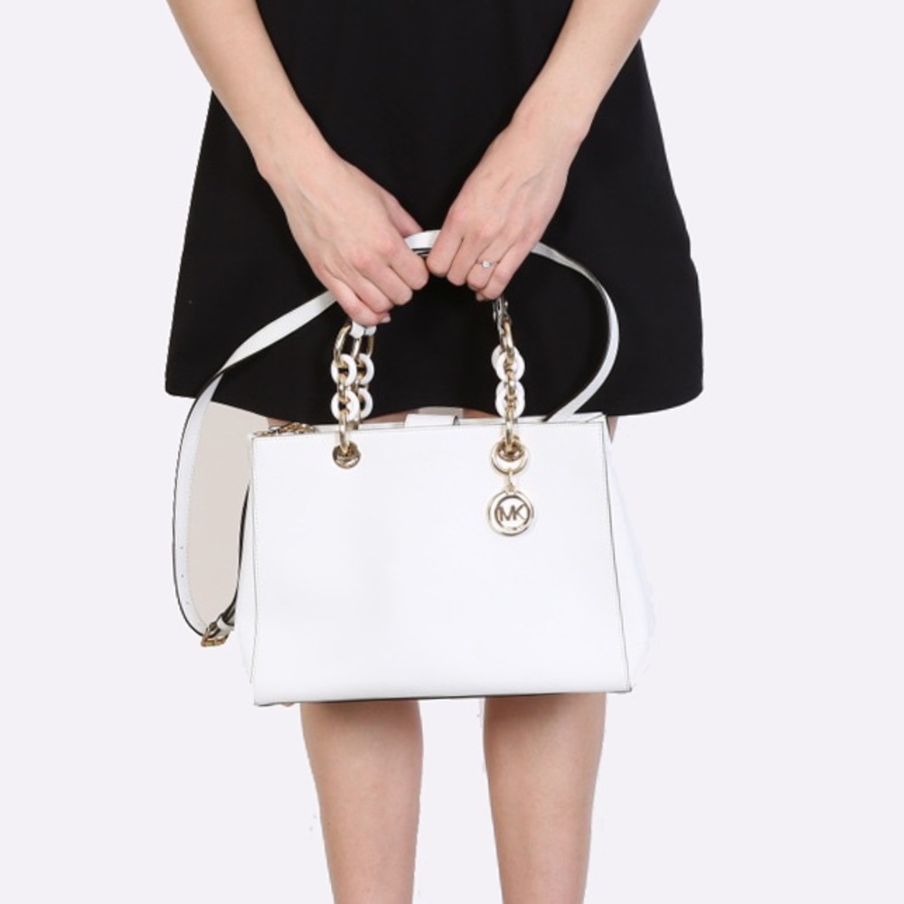 Michael Kors Cynthia Saffiano Leather Satchel